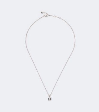 Fendi Collar con colgante FF con cristales