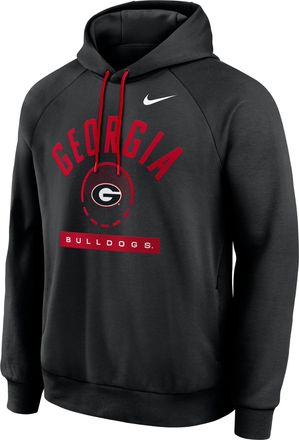 Nike Georgia Courtside Nike Mens Dri-FIT College Pullover Hoodie in Black | 04EJ053YGBN-USU