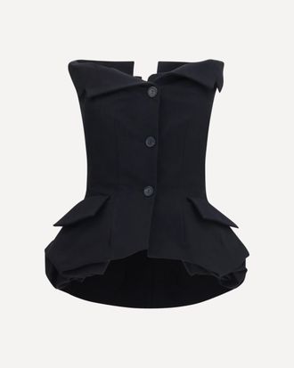 Magda Butrym Cotton bustier corset Top Female 36