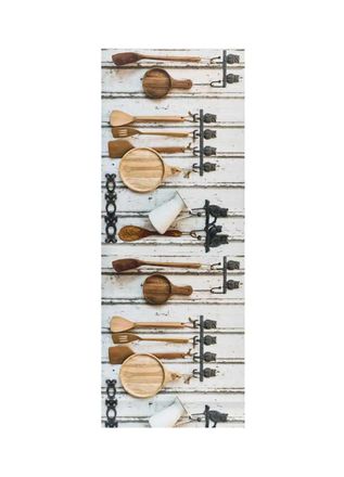 Atticgo Alfombra de cocina lavable cocina r&uacute;stica multicolor 52x200 cm