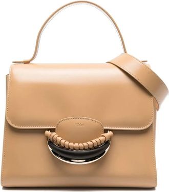 Chloé Borsa tote Kattie in pelle - Toni neutri