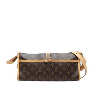 Louis Vuitton Pre-owned Popincourt Long - Dames - Vintage Schoudertas - Bruin - ONE Size - Leer - Vintage