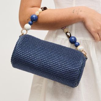 Urban Expression Rachel - Straw Clutch in Navy at Nordstrom