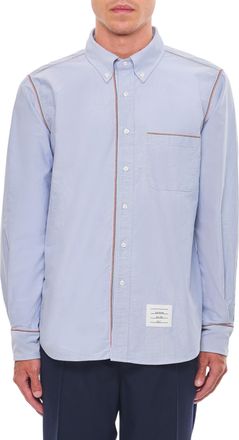Thom Browne Light Blue Cotton Oxford Shirt