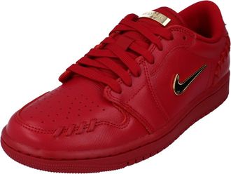 Nike Womens Air Jordan 1 MM Low Trainers FN5032 Sneakers Shoes (UK 7.5 US 10 EU 42, Gym red Metallic Gold 607)
