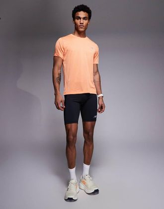 New Balance RC - Leggings neri con tasca da 9 pollici-Nero