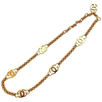 Gucci Pre-owned Interlocking G Belt - female - Gucci Vintage - Vintage Belts - Yellow - ONE SIZE - Pre-owned