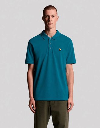Lyle & Scott Lyle And Scott Mens Cotton Polo Shirt - Blue - Size: 42