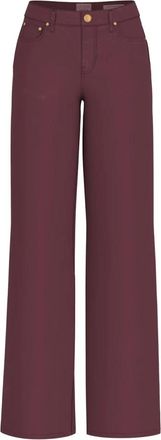 Guess Burgundy Wide Palazzo Jeans - Dames - Wijde Broeken - Rood - W25 - Broeken