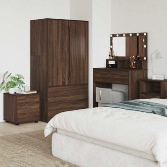 vidaXL vidaXL Mobile da Bagno Rovere Marrone 40,5 x 40 x 44 cm