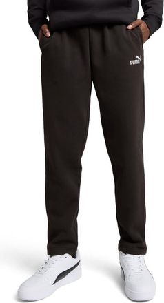 Puma Mens Essentials Fleece Sweatpants (Available in Big & Tall), Puma Black Open Leg Ss25, 3X-Large Tall