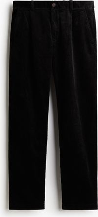 H&M Cordhose in Regular Fit - Schwarz