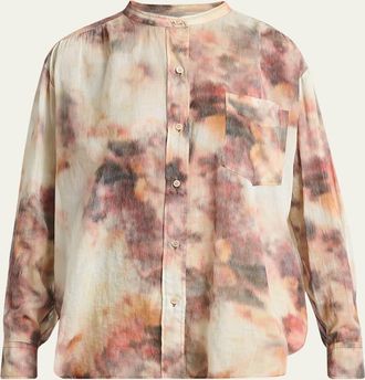 Isabel Marant Mexika Blur Floral-Print Button-Down Shirt