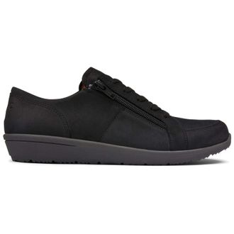 Vionic Magnolia Abigail Nubuck Womens Low Top Trainers - Black - Size:UK 7.5