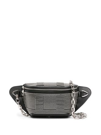 Alexander McQueen stud-embellished leather messenger bag - men - Calf Leather - OS - Black