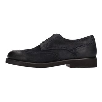 Rossi Platte schoenen - Heren - Veterschoenen - Blauw - 40 EU - Leer - Schoenen