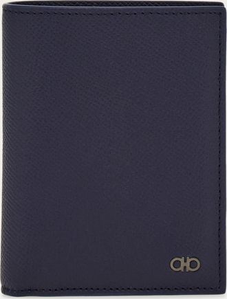 Ferragamo Men Gancini compact wallet Blue