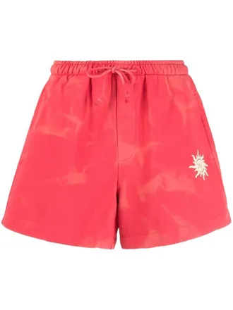 Holzweiler Shorts met tie-dye print - Rood