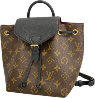 Louis Vuitton Pre-owned Backpacks, female, Brown, Size: ONE SIZE Pre-owned Montsouris BB Backpack