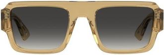 Moschino 54mm Gradient Flat Top Sunglasses in Champagne/Dark Grey Sf at Nordstrom