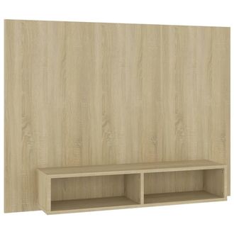 vidaXL Vidaxl - Mueble Tv Pared Madera Contrachapada Roble Sonoma 120x23,5x90cm