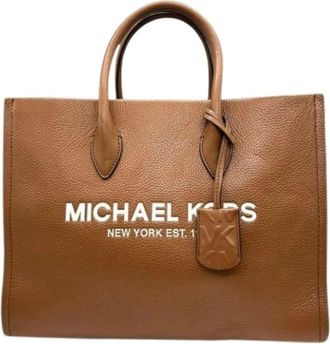 Michael Kors Pre-owned Tote Bags, female, Brown, Size: ONE SIZE Pre-owned Leather Shoulder Bag