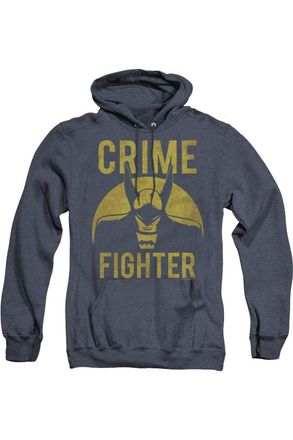 Gildan DC Comics Fight Crime Adult Heather Hoodie / Hooded Sweatshirt