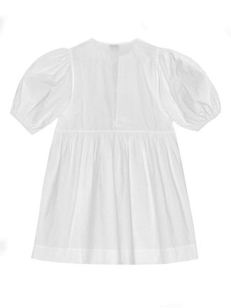 Ganni Poplin Mini Dress - White