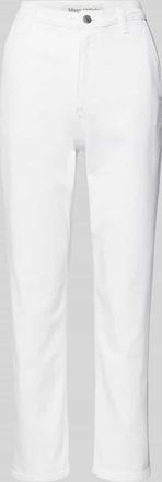 Marc O'Polo Tapered Fit Jeans aus Baumwoll-Mix Modell IVA in Weiss, Gr&ouml;&szlig;e 28/32