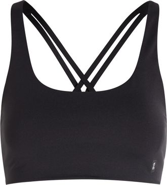 On Studio Stretch-jersey bra top - Black - S (UK8-10 / S)