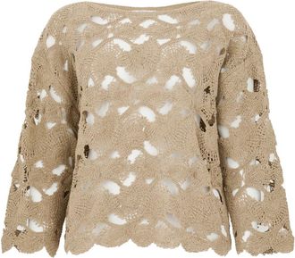 KANGRA Mujer, Jerseys, Beige, Talla: S
