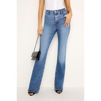 Good American Womens Good Petite Bootcut Jeans | Indigo, Size 15 Plus | Good American by Khlo&Egrave; Kardashian