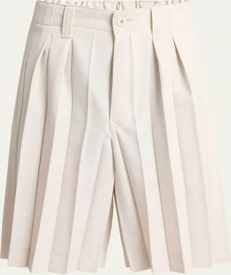 Homme Plissé Issey Miyake Mens Edge Ensemble Pleated Shorts