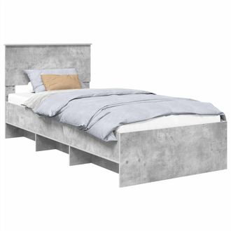 vidaXL Estructura De Cama Gris Hormig&oacute;n 100 X 200 Cm Vidaxl