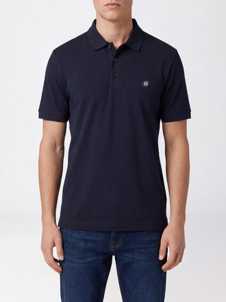 HUGO BOSS Cotton Polo Shirt with Ribbed Collar and Applied Logo