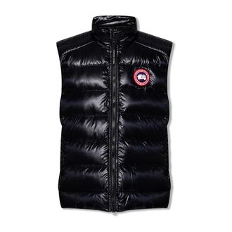 Canada Goose Vests, male, Black, Size: XS Crofton Down Vest