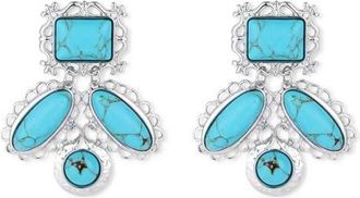 Petit Moments Wisteria Drop Earrings in Silver/Turquoise at Nordstrom