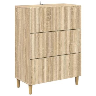vidaXL Cajonera 66 X 34,5 X 90 Cm Madera De Ingenier&iacute;a Roble Sonoma Vidaxl