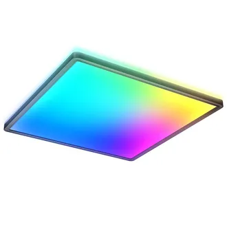 B.K.Licht Lampada Da Soffitto Led Rgb Dimmable Panel Colour Change Plafoniera Luce Indiretta 22w