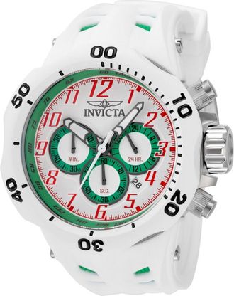 Invicta Venom - Hydra 48239 Heren Horloge - Quartz Uurwerk - Roestvrij Staal met witte Wijzerplaat - 52mm