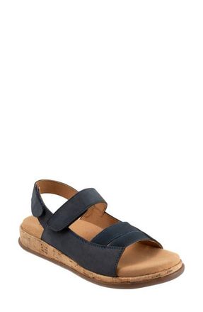 Trotters Gemini Slingback Wedge Sandal - Multiple Widths Available in Navy Nubuck at Nordstrom, Size 6