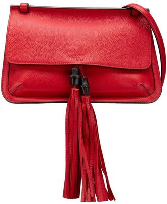 Gucci Pre-owned Gucci Medium Leather Bamboo Daily Crossbody AERQKV5EKLS69KLI