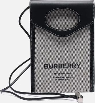 Burberry Womens Mini Pocket Phone Pouch - Black - Size: UNI
