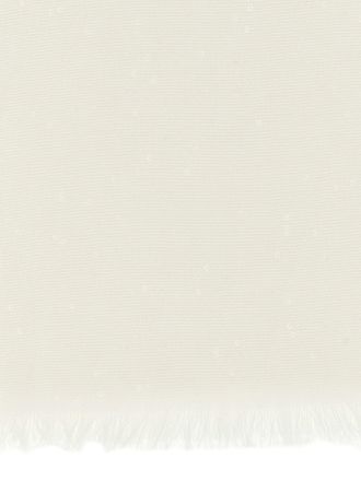 Brunello Cucinelli Womens White Cashmere Scarf