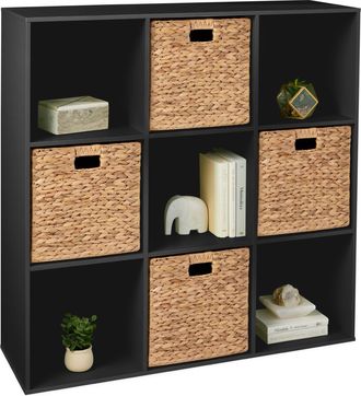 Best Choice Products 9-Cube Bookshelf, 13.5in Display Storage System, Organizer w/ Removable Back Panels
