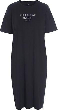 Bitte Kai Rand Womens Shirt Dress In Blk W Silver Lettering