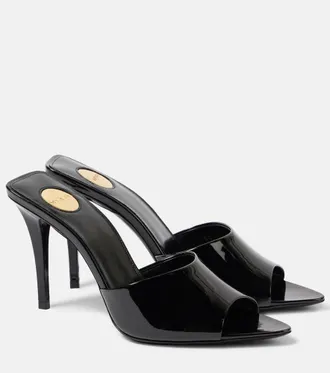 Saint Laurent Mules Romy in vernice