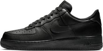Nike Lage Air Force 07 Sneakers - Heren - Skateschoenen - Zwart - 44 EU - Leer - Fitness