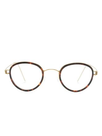 Lindberg Jackie bril met geometrisch montuur - Goud