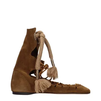 Isabel Marant Brown Leather Ankle Womens Boots